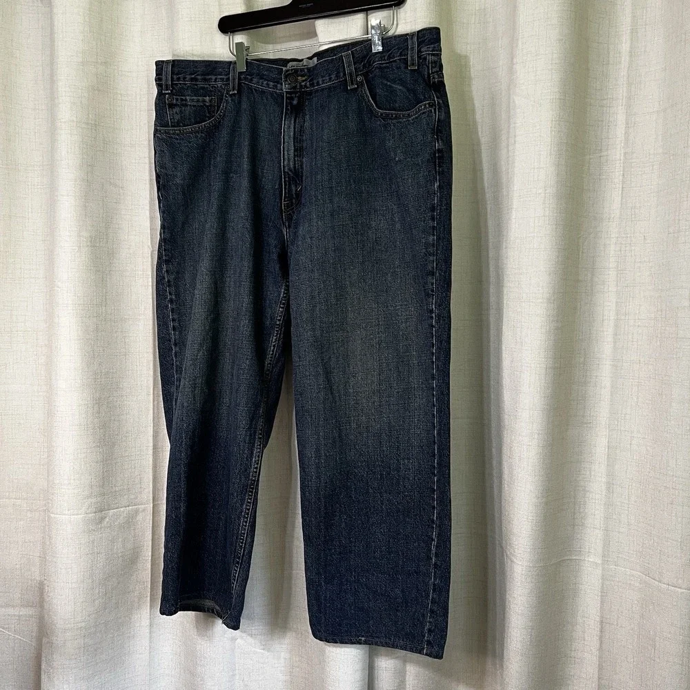 Levi‎ Strauss Signature Loose Relaxed Mens Blue Jeans  Size 44x30
